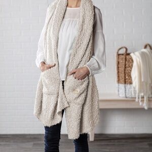 Demdaco Giving Collection Cream Giving Shawl With Pockets